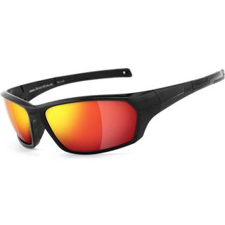HSE - SportEyes | Sportbrille, Fahrradbrille, Sonnenbrille, Bikerbrille, Radbrille | SEHSTÄRKE möglich | AIR-STREAM - laser red