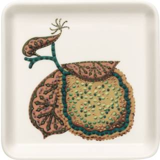 Iittala Taika Sato tallerken 12x12 cm Hvid-flerfarvet