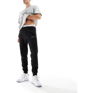 Cotton Interlock Joggers - Black - XS