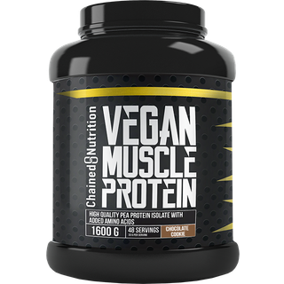 Chained Nutrition Vegan Muscle Protein, 1600 g (Chocolate Cookie)