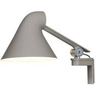 Louis Poulsen NJP Box LED Væglampe 2700K HW Kort Arm Grå - Louis Poulsen