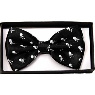 Schwarze Totenkopf Fliege Deluxe
