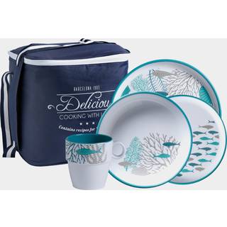 Marine Business Coastal Tableware Set 16 Tableware