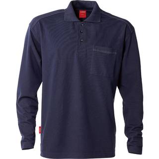 Kansas 100781 Match langærmet polo Mørk Marine XS