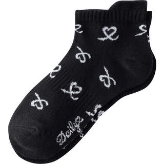 Daily Sports Heart Socks Black 36-38
