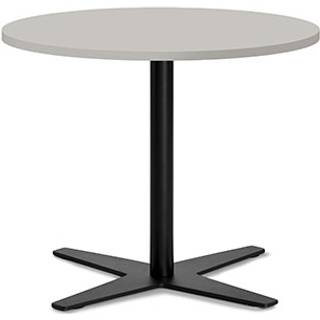 Bord Amy Ø650 H582 mm, Lys grå laminat Sort understel