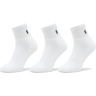 Polo Ralph Lauren 3-Pack Sport Quarter Socks White