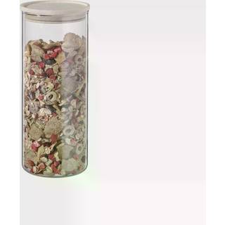 Opbevaringsglas - Transparent - 10,5cm x 10,5cm x 24cm - Merle