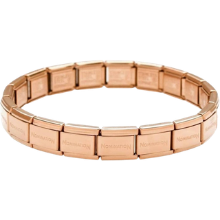 Nomination Classic Rose Gold Plated Starter Bracelet - 13 Links / 11cm