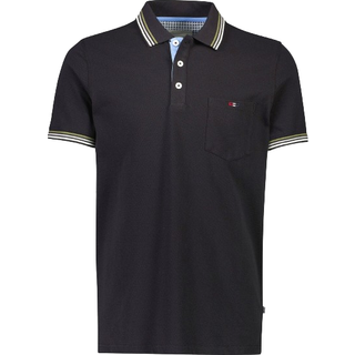 Bison polo i sort til herre | Regular fit |