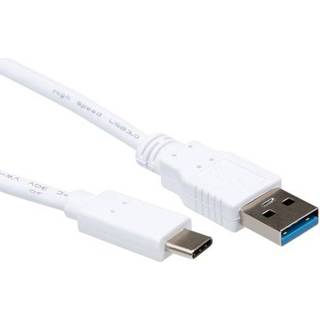 USB-A til USB-C kabel 3m (hvid)