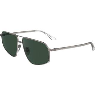 Calvin Klein Mand CK23126S 015 Solbriller Metal Rifle tønde Grøn Firkantet Normal Normal