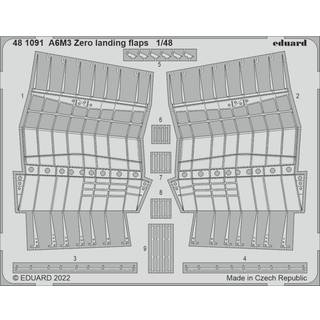 A6M3 Zero landing flaps for EDUARD