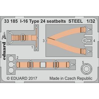 I-16 Type 24 seatbets STEEL for ICM
