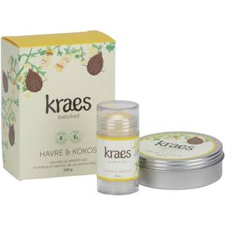 KRAES Gaveæske (Havre/Kokos) 200 g + 30 ml + 100 ml + FRI FRAGT