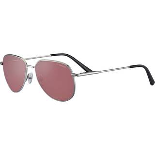 Serengeti Haywood Small Polarized SS544004 55 Solbriller Mænd Silver - Shiny Silver - 55mm