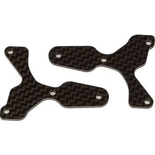 Team Associated - AE81532 - RC8B4 FT Front Lower Suspension Arm Inserts, carbon fiber, 2.0 mm