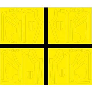 B-17G antiglare panels (VE produktion) for REVELL/MONOGRAM