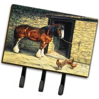 """" Caroline's Treasures Horse and Chickens af Daphne Baxter Leash eller Key Holder BDBA0087TH68 Triple Multicolor """"