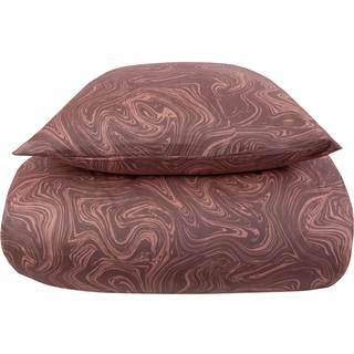 Sengetøj kingsize - 240x220 cm - 100% Blødt bomuldssatin - Marble lavendel - By Night sengesæt