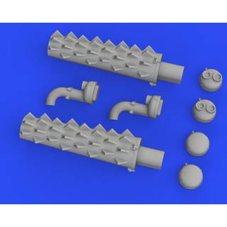 Beaufighter exhausts PRINT 1/48