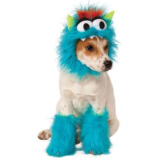 Plüsch Monster Hundekostüm blau L