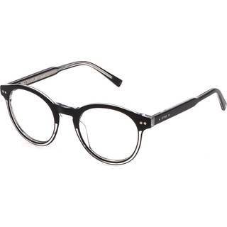 Sting VST452 09W1 49 Briller Mænd Krystalklar - Top Black Clear - 49mm