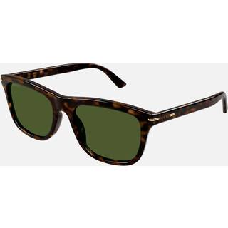 Gucci Mand GG1444S 002 Solbriller Acetat Havana Grøn Firkantet Normal
