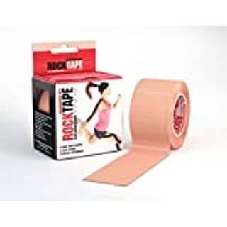 RockTape Unisex's Std Kinesiology Tape, beige, uskåret rulle-5 cm bred