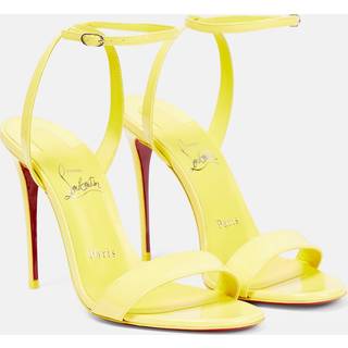 Christian Louboutin Loubigirl 100 patent leather sandals - yellow - EU 36