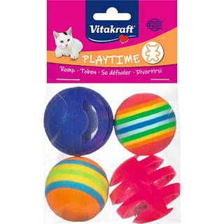 Kattelegetøj bolde 4 stk. (På lager i butik)