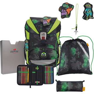 DerDieDas ErgoFlex Superlight Funny Fighter Schulrucksack-Set