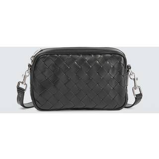 Bottega Veneta Mini Intrecciato leather camera bag - black - One Size