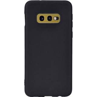 Anti-Fingeraftryk Mat Samsung Galaxy S10e TPU Cover - Sort