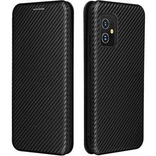 Asus Zenfone 8 Flip Cover - Karbonfiber - Sort
