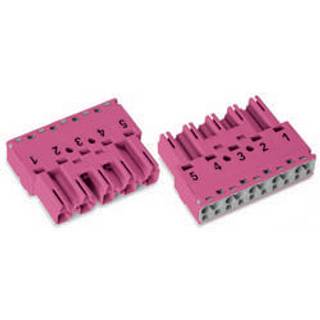 Wago Winsta® hanstik - midi 5 polet pink