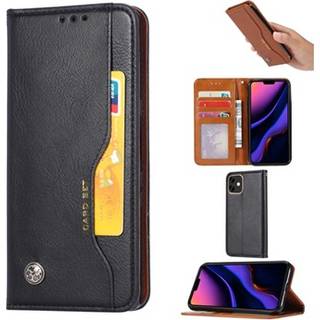 Kort Sæt Series iPhone 11 Flip Cover med Pung - Sort