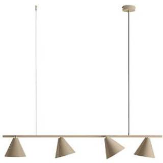 Hængelampe Hängeleuchte Form 4 ALDEX, dæmpbar, Creme/amber, Stue/spisestue, Metal, Moderne