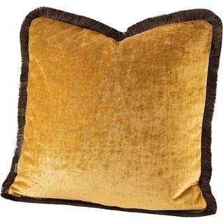 Artwood, Garda Velvet Cognac Pudebetræk Fringe 50x50 Artwood