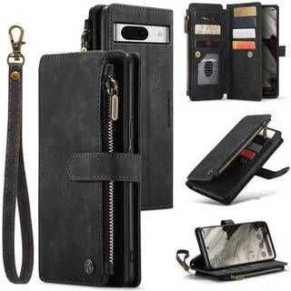 Google Pixel 8 Caseme C30 Multifunktionel Pung - Sort