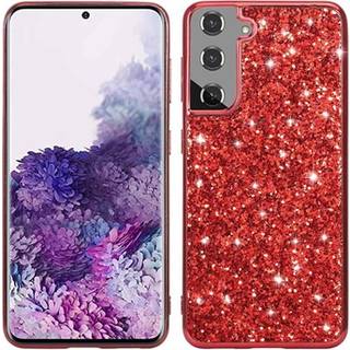 Samsung Galaxy S21 FE 5G Glitter Series Hybrid Cover - Rødguld