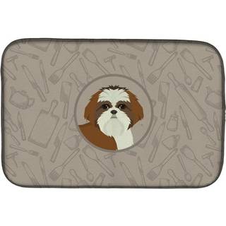"""" Caroline's Treasures CK2210DDM Shih Tzu i køkkenvasketørringsmaterne 14x21 multicolor """"
