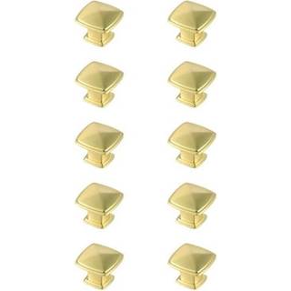 Marcel 1.2 """" B?rstet Gold Square Knob Multipack (S?t p? 10)