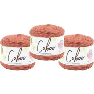 Lion Brand Yarn Coboo Soft Garn til strik hækling og håndværk Russet 3 Pack