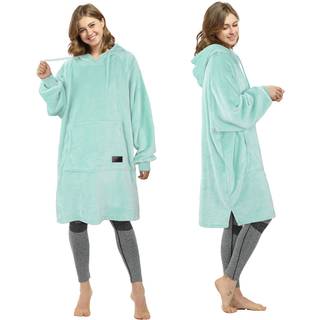 Catalonia Womens Plush Hoodie Sweatshirt Dress Casual Snuggly Wearable Blanket Pullover Sweater med Kangaroo Pocket Cosy and Soft