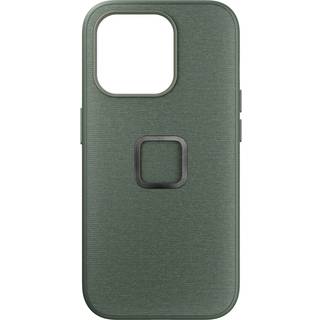 Peak Design iPhone 15 Pro Stof Cover V2 m. SlimLink Beslag - MagSafe Kompatibel - Sage