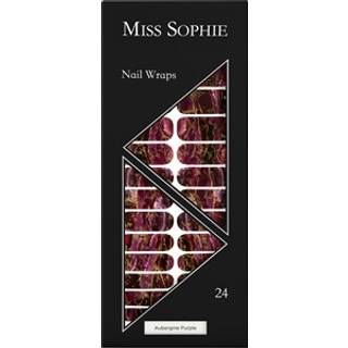 Miss Sophie Aubergine Purple Neglefolie - Mørkerød
