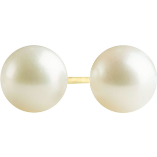 Siersbøl - Perle ørestikker i 14kt. guld (Ø6mm)
