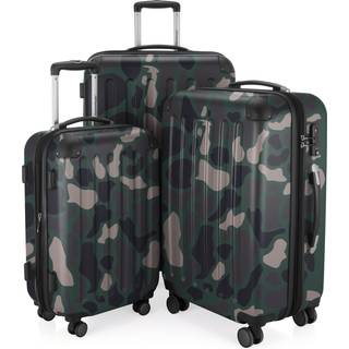 Spree - 3er Koffer-Set Hartschale Camouflage matt, TSA, (55cm, 65cm & 65cm)