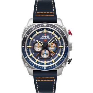 AVI-8 AV-4100-02 Herrenuhr Hawker Hunter Dual Time Chronograph 43mm 5ATM